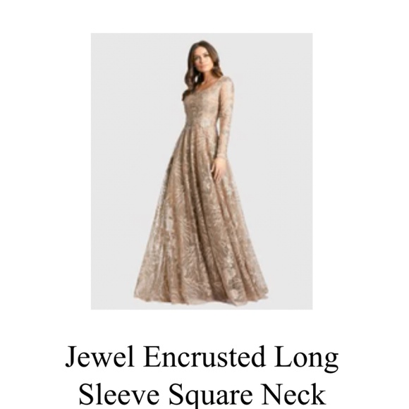 Mac Duggal Vintage Gold Ballgown Size 16 - Picture 1 of 1